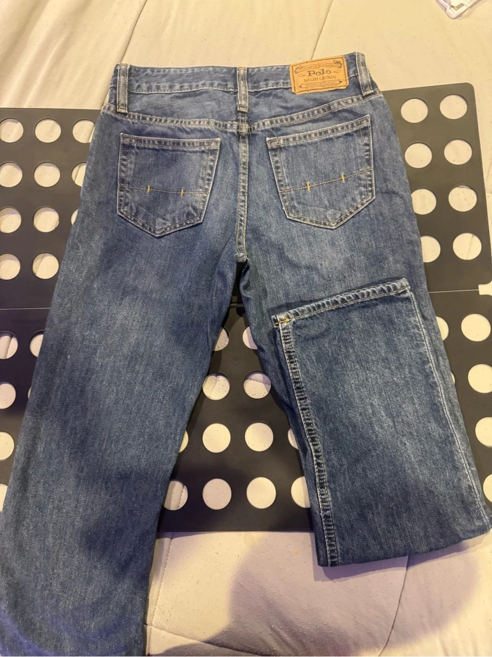 Authentic Polo Ralph Lauren Boys' Blue Denim Jeans size 12 $30
